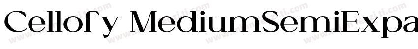 Cellofy MediumSemiExpanded字体转换